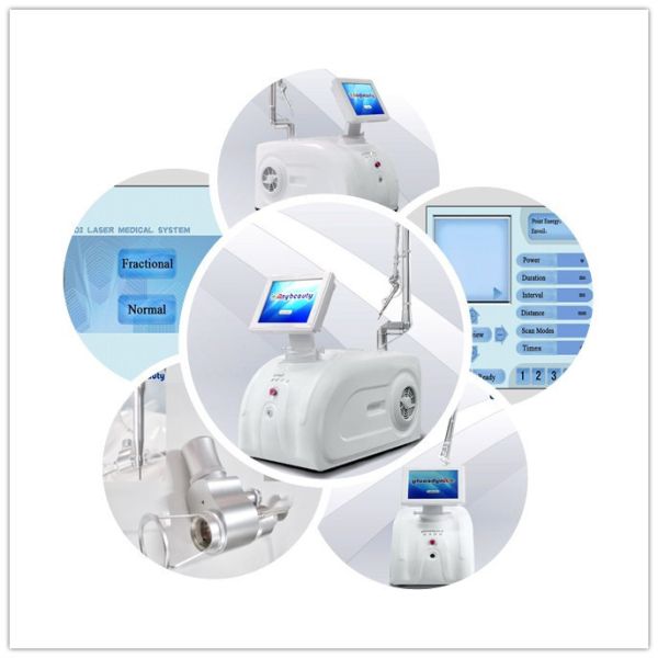 10600nm Portable Co2 Fractional Laser Machine For Scar / Stretch Mark Removal