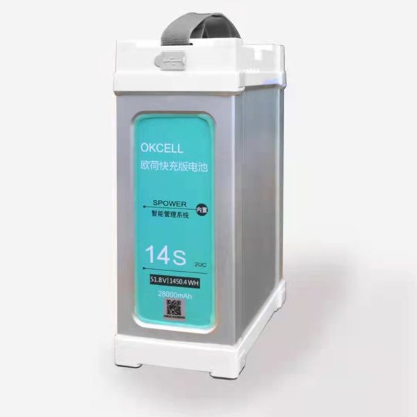 HX14S 6.1Kg Weight 58.8V 22000mah LiPo Battery Okcell 14S Rechargeable UAV Lipo Battery