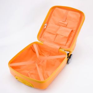 Waterproof ABS PC Kids Luggage Single Pull Rod Cartoon Trolley Suitcase for