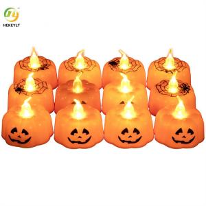 China Halloween Pumpkin Battery Operated LED Candles Light Night Party Decorations wholesale