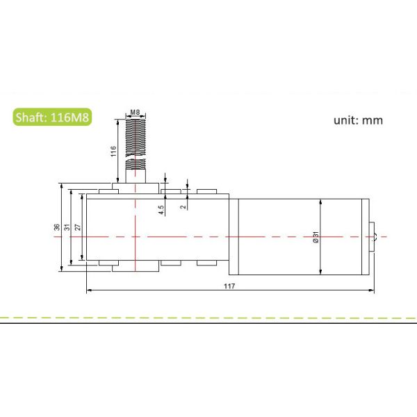 7NM 12V Reversible Adjustable Gear Motor High Torque Self Lock