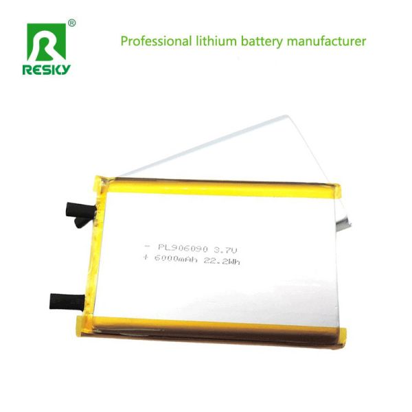Li-ion Battery 906090 3.7v 6000mAh 22.2wh Rechargeable Lithium Ion Polymer Batteries For Power Supply