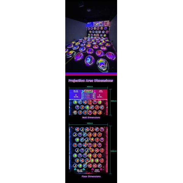 Educational Motion Interactive Ball Games 3800 Lumens HD Resolution