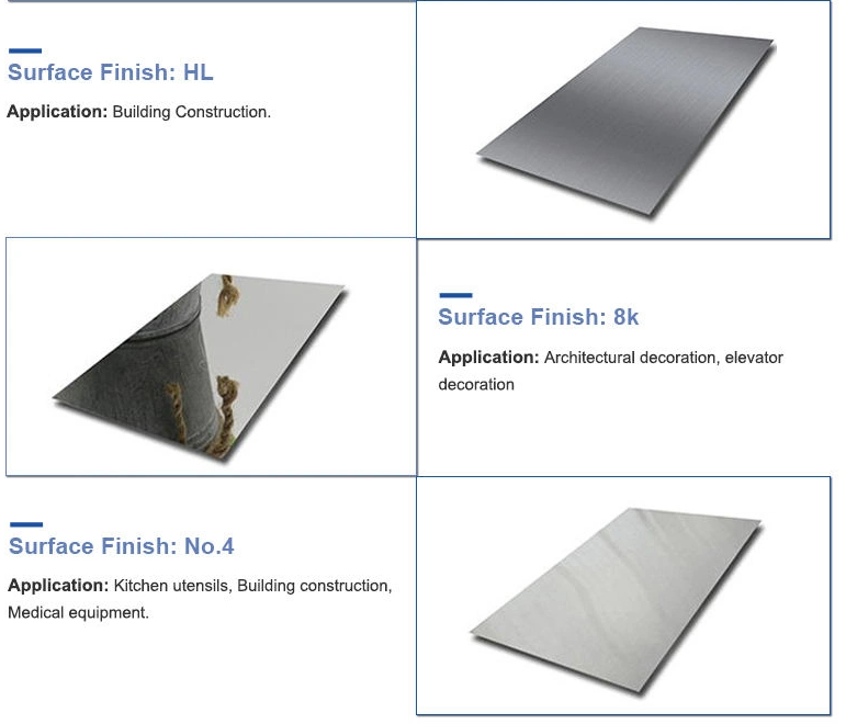Hot Rolled Cold Rolled Stainless Steel Plate 3mm 5mm 10mm Thickness 304 316 316L