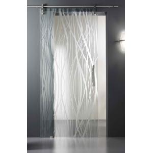 China Silkscreening Tempered Glass Door Frosted 5/16 High Strength on sale