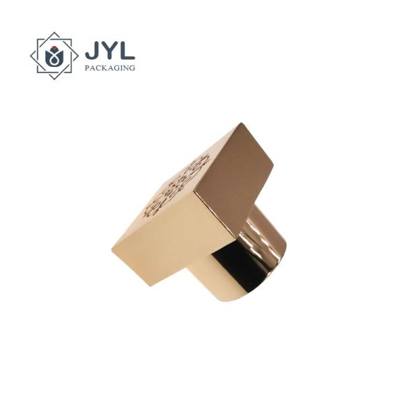 Square Perfume Bottle Lid With Engraving Logo On Top For Luxury Niche Perfume Brands