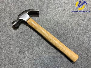 China 8OZ-24OZ Forged Steel Materials American Type Claw Hammer With Natural Color Wooden Handle on sale