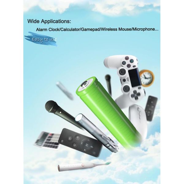 UNEMETECH AA 800mAh Rechargeable Battery 1.2V Ni-MH Battery AA800 for Electric Toothbrush