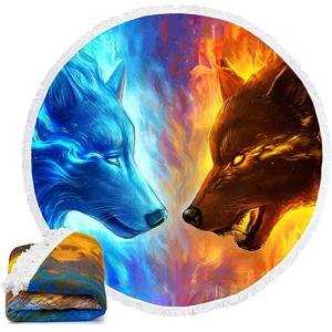 China 60" Beach Towel Round Microfiber wholesale