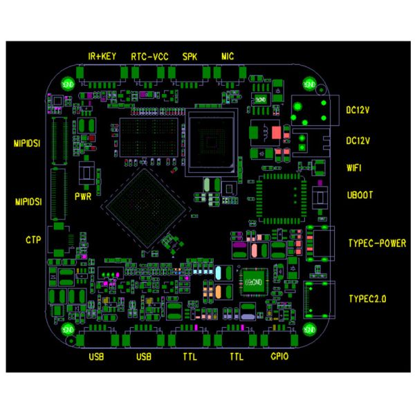 3.4 Inch Custom Round LCD Android RK3566 Advertising Media Display With With PCAP Touch