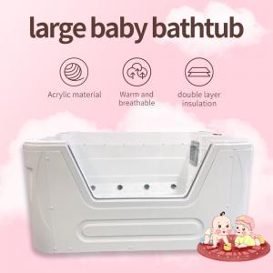 China Computer Control Large Baby Bath Tub Rectangular Freestanding Massage Bathtub wholesale