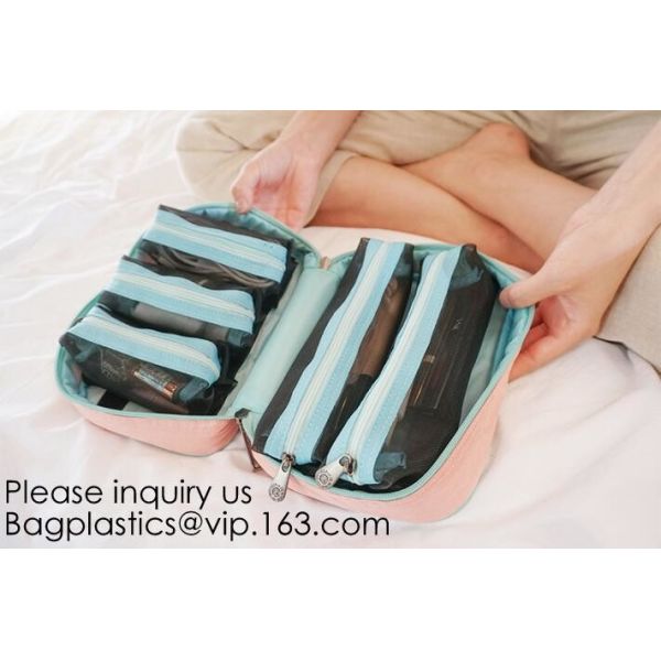 Customized Women/Men Organizer Toiletry Storage Travel Makeup Bag Blank Canvas Cosmetic Bag, bagease, bagplastics