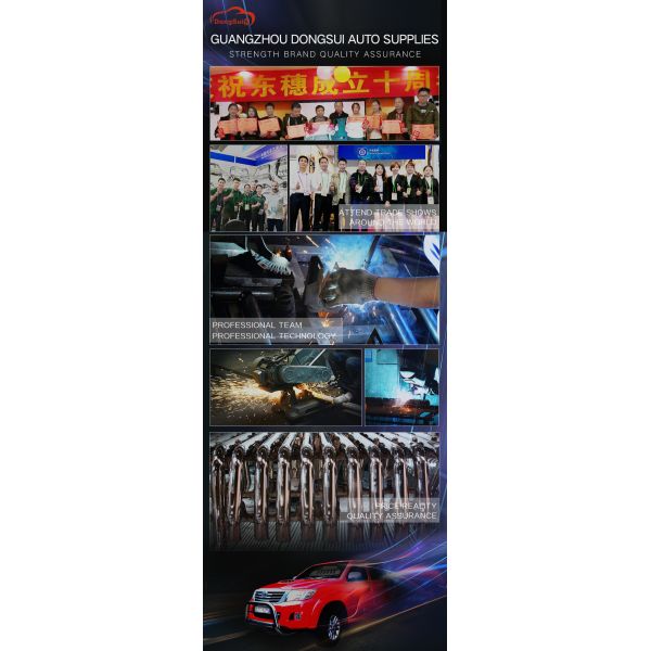 Off Road Stainless Steel Rear Bumper Protector Black / Silvery Surface