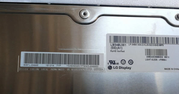 4k Pixel Format Industrial LCD Panel 34 Inch Display LM340UW1-SSA1
