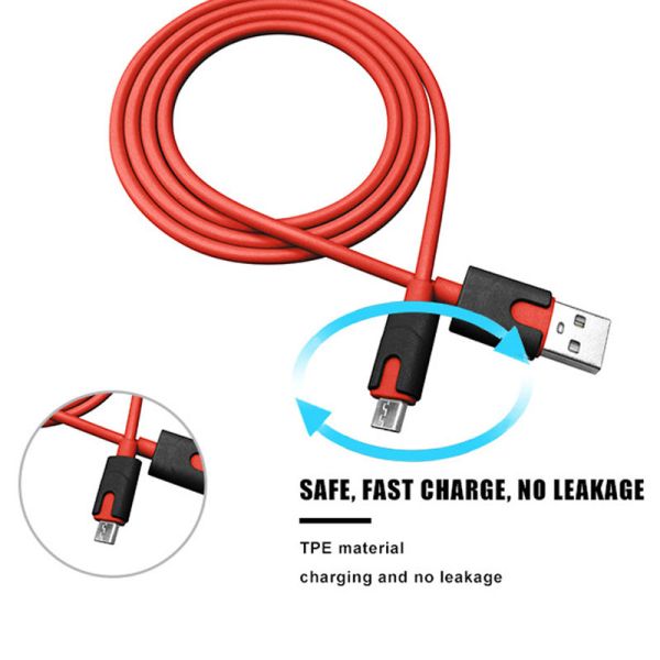 Custom 1M 3FT TPE USB C Fast Charger Data Sync Smile Face Design