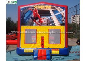 China Outdoor Spiderman Module Inflatable Bounce Houses For Birthday Party wholesale