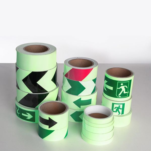 Photo Luminescent Luminous Tape Self Adhesive Glow In The Dark Tape For Stairs