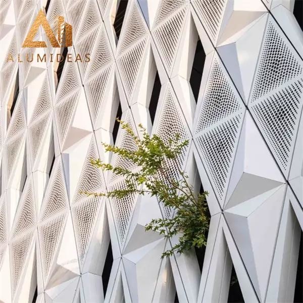 3D aluminum facade