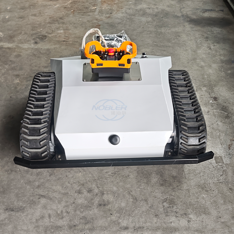Remote-controlled intelligent crawler lawn mower, with lithium iron phosphate (LiFePO₄) battery, four-wheel drive, energy-saving and environmentally