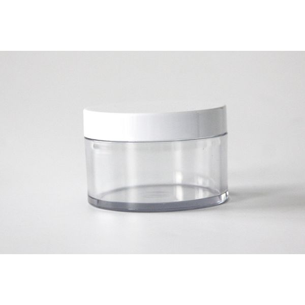 Round Thick Wall Face Cream Jars 150g , Clear PET Plastic Cosmetic Cream Containers