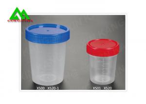 China Medical Plastic Specimen Jars With Lids , Sterile Urine Specimen Cups For Collection wholesale