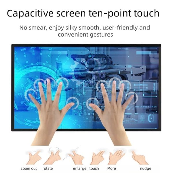 USB Interface New 1080P 4K Capacitive Touch Screen Panel for 32 43 50 55 65 Inch Touch Screen Display Interactive Kiosk Monitor