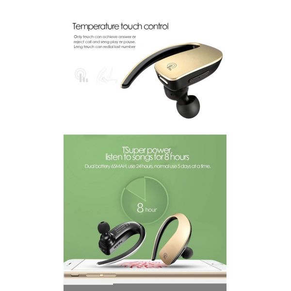 5hrs V5.0 TWS Bluetooth Earbuds Wireless Bluetooth Headset Hands Free Talking