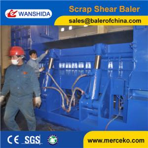 China Electric Motor Drive China Scrap Metal Baler Shear Factory to shear and compact  waste channel and round angle iron wholesale