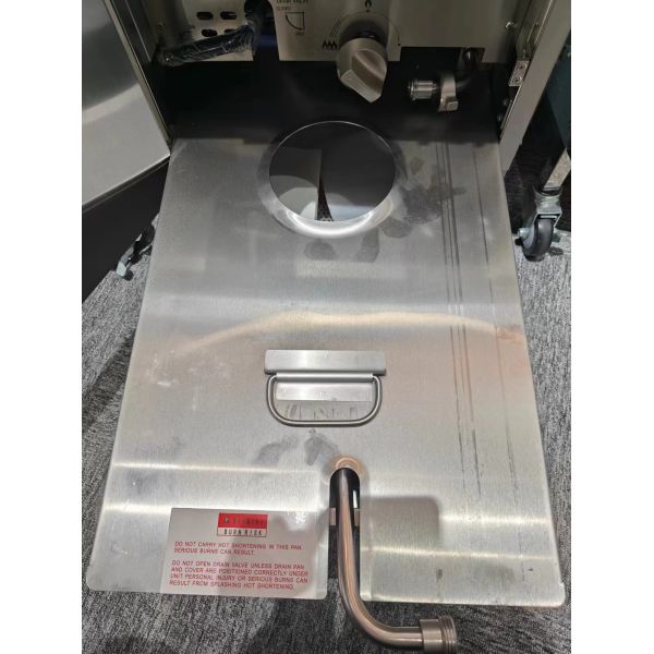 Gas Heating 220V Digital Computer Panel One Pot Two Baskets Open Deep Fryer