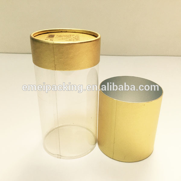 Cosmetic Recyclable 90mm Diameter Clear PVC Tube Packaging