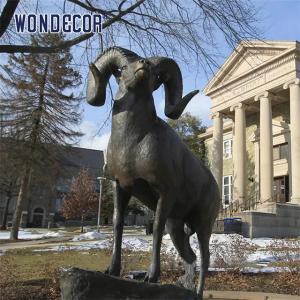 China WONDERS 100cm Metal Goat Garden Sculpture Outdoor Home Decoration on sale