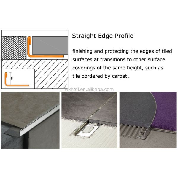 20mm 6mm 15mm Stainless Steel Inside Corner Trim Outside