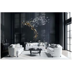 Buy cheap Hanging Art Glass Feather Chandelier Cafe Restaurant Custom Chandelier from wholesalers