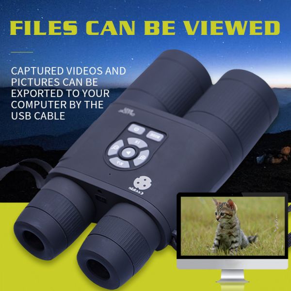 HD 8X52 Day And Night Vision Binoculars For Hunting HD 1080P