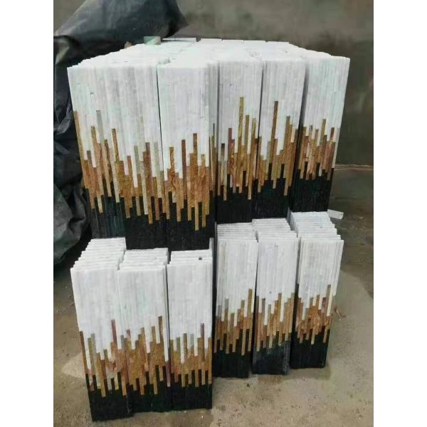 550x150cm Mixed Color Quartzite Stone Veneer Panels