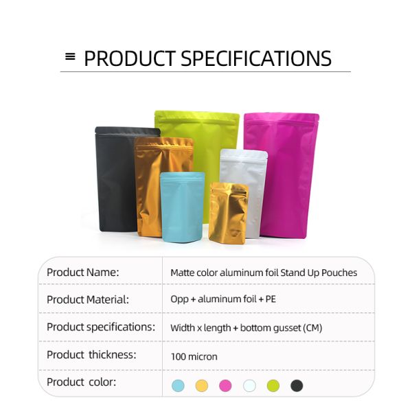 Matte Resealable CPP Coffee Bean Bags With Valve Smell Proof Stand Up Barrier Pouches