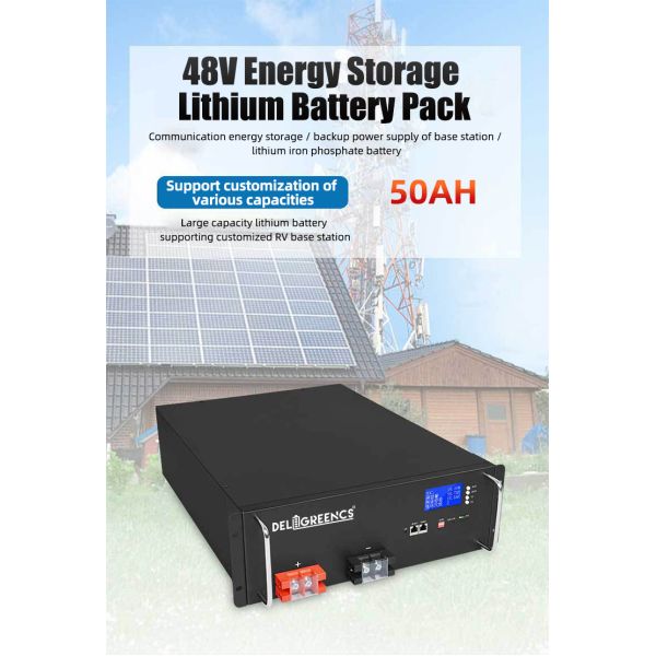 48V 50AH Lifepo4 Server Rack Battery For Household Solar Power Supply System