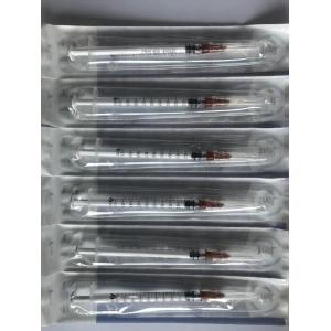 Disposable syringe with slip