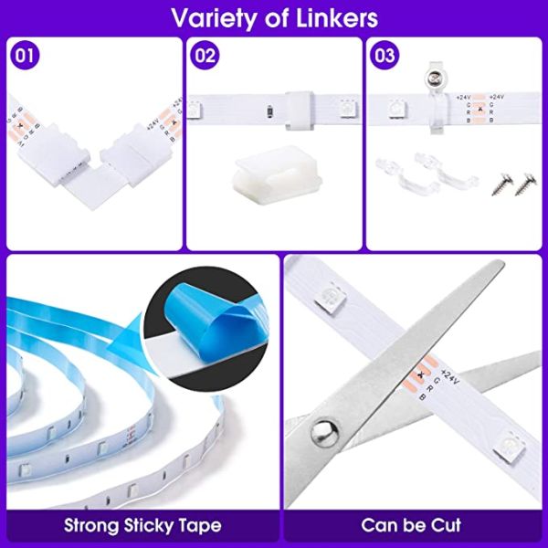 Wholesales Waterproof WiFi Wireless app remote control Smart Wifi LED Strip Lights