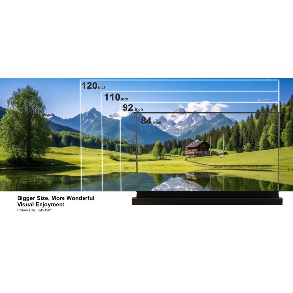 PVC Motorized Projection Screens 90 Inch Screen For Ultra Short Throw Projector