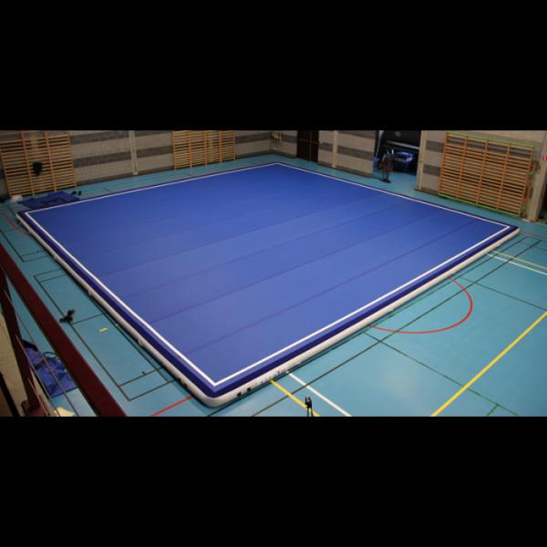 Quality Compact Blow Up Gymnastics Mat , Thick Gymnastics Tumble Track At Home for sale