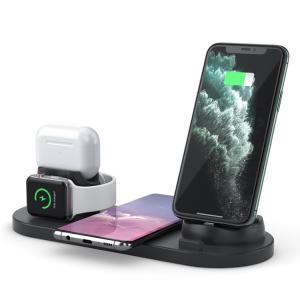 China Rotateble 5W Airpods Docking 3 In 1 QI Wireless Charger wholesale