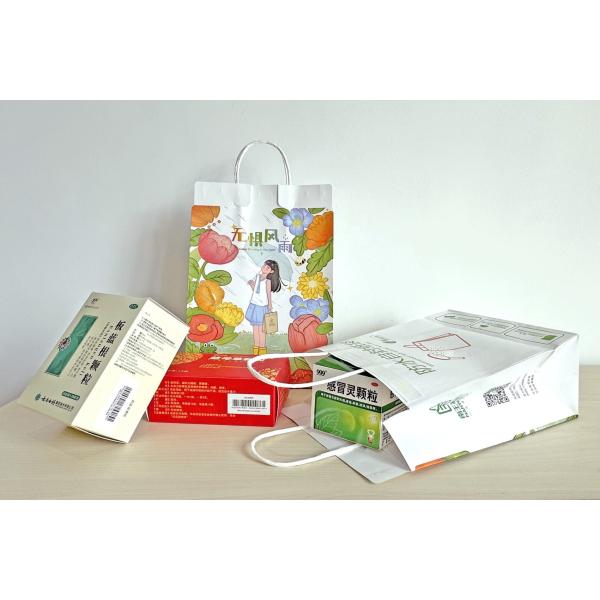 Custom Eco Friendly Paper Shoping Bag Waterproof Kraft Self Seal Paper Bag With Handle