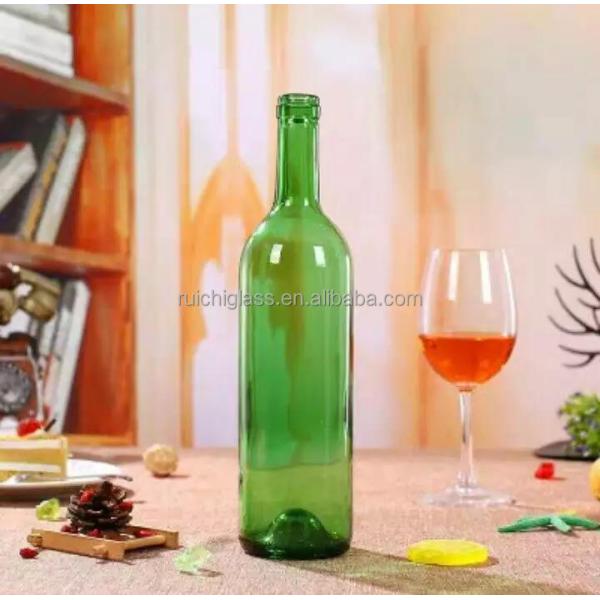 Antique Green 500ml Champagne Sparkling Wine Glass Bottle with Customize Sealing Type