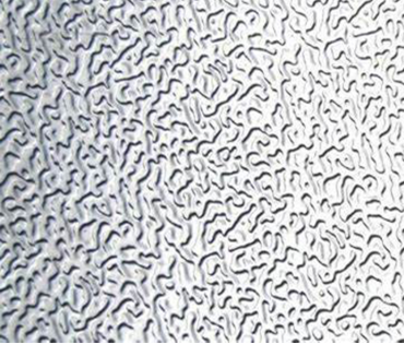 Metal embossing worm pattern