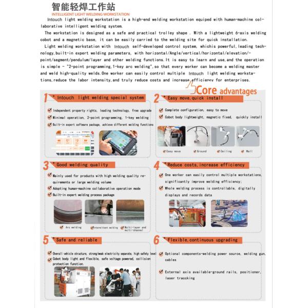 2024 New Cobot Mig Welder 350A Weld Robot MIG 6Axis Cobot Arm Welding Workstation