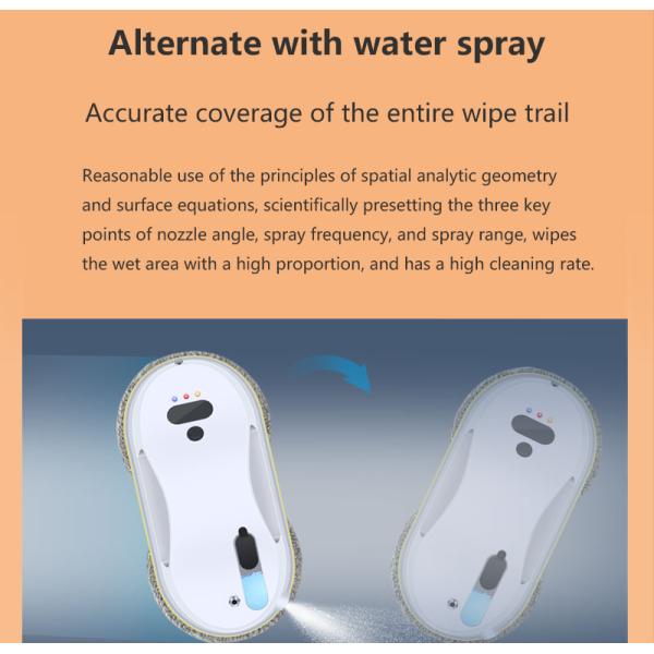 App-Controlled Electric Wet and Dry Window Cleaning Robot with Silk Screen Printing Logo