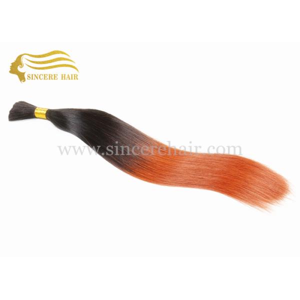 Hair Bulk, 50 CM Double Drawn Straight Ombre Remy Human Hair Extensions Bulk Hair For Sale Hair Bulk, 50 CM Double Drawn Straight Ombre Remy Human Hair Extensions Bulk Hair For Sale