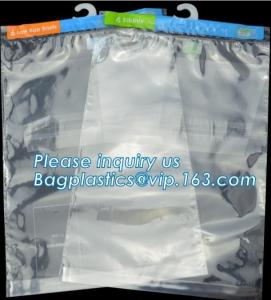 China Hanger Plastic Hook Bag for Packaging on Festivals,Hanger PVC bed sheet packaging bag with buttons,Stationery Set Transp on sale