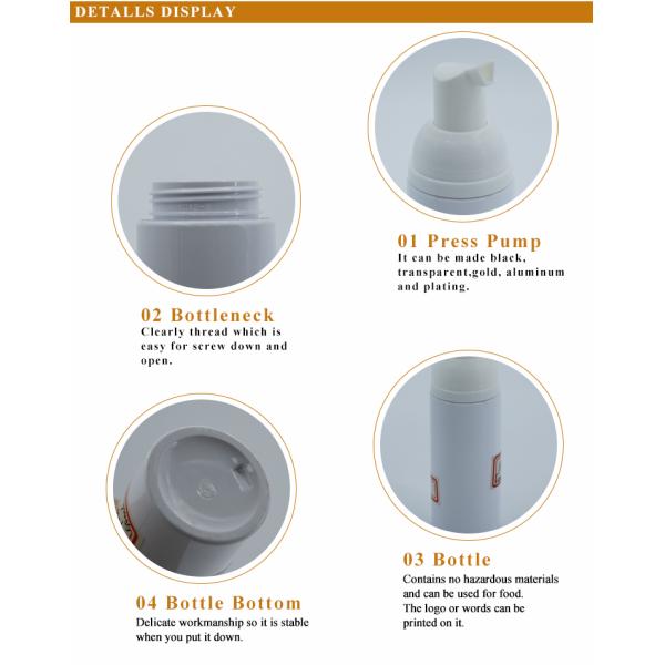 Clear Transparent 100ml Empty Plastic Hand Wash Mist Bottle Spray